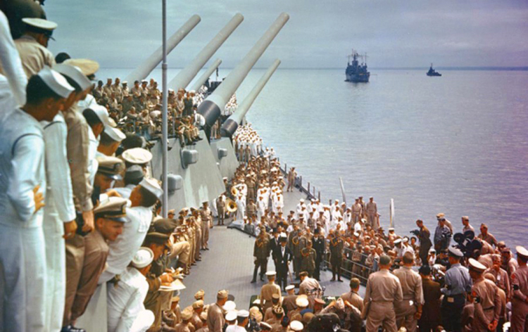 Battleship USS Missouri Japan WWII Surrender