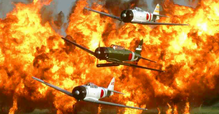 Tora! Tora! Tora! Air Show, Lest We Forget, Aircraft from Attack on Pearl Harbor in World War II Movie 1970