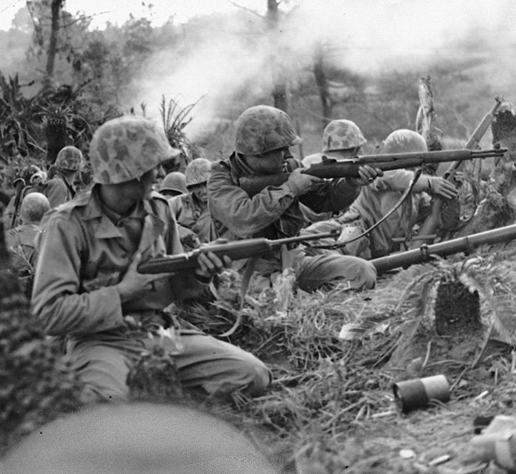 May 1945 US Marines Control Ridge at Naha, Okinawa