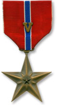 Master Sergeant Don Versaw's actual Bronze Star Medal, United States Marine Corps, Retired, WWII POW Last China Band